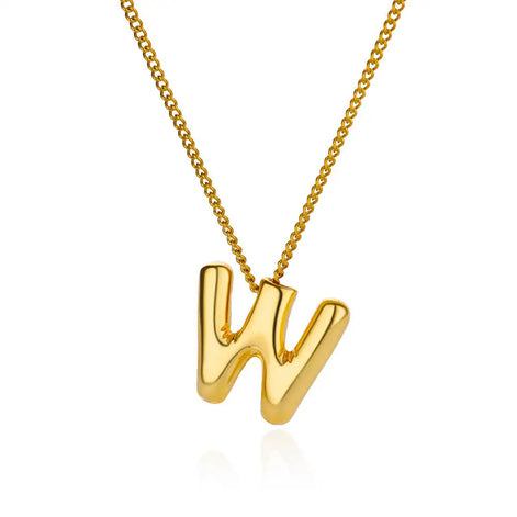 Chunky Initial Letter Necklace