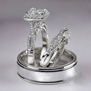 3 PCS 14K Promise Ring Set
