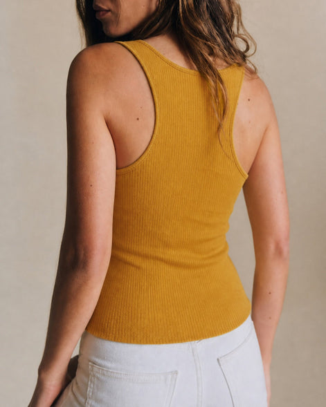 Ginger Solid Sleeveless Tank Top