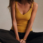 Ginger Solid Sleeveless Tank Top