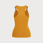Ginger Solid Sleeveless Tank Top