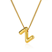 Chunky Initial Letter Necklace